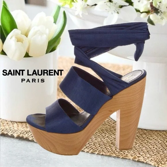 AUTHENTIC YSL PLATFORMS - Picture 1 of 12